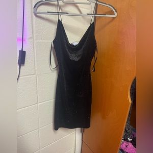 sparkly black dress